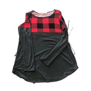 Buffalo print long sleeve shirt